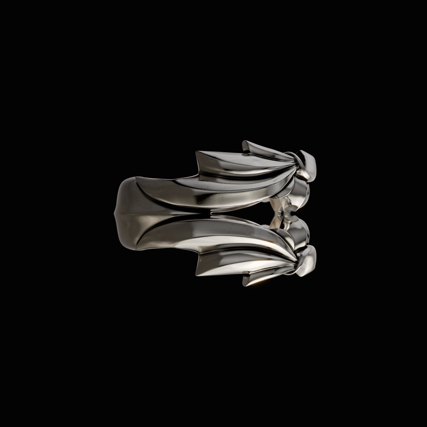 Solid 925 Sterling Silver Ring. Each ring is independently polished, inspected and made to last a lifetime. Made in U.S.A. For a limited time only. Side View