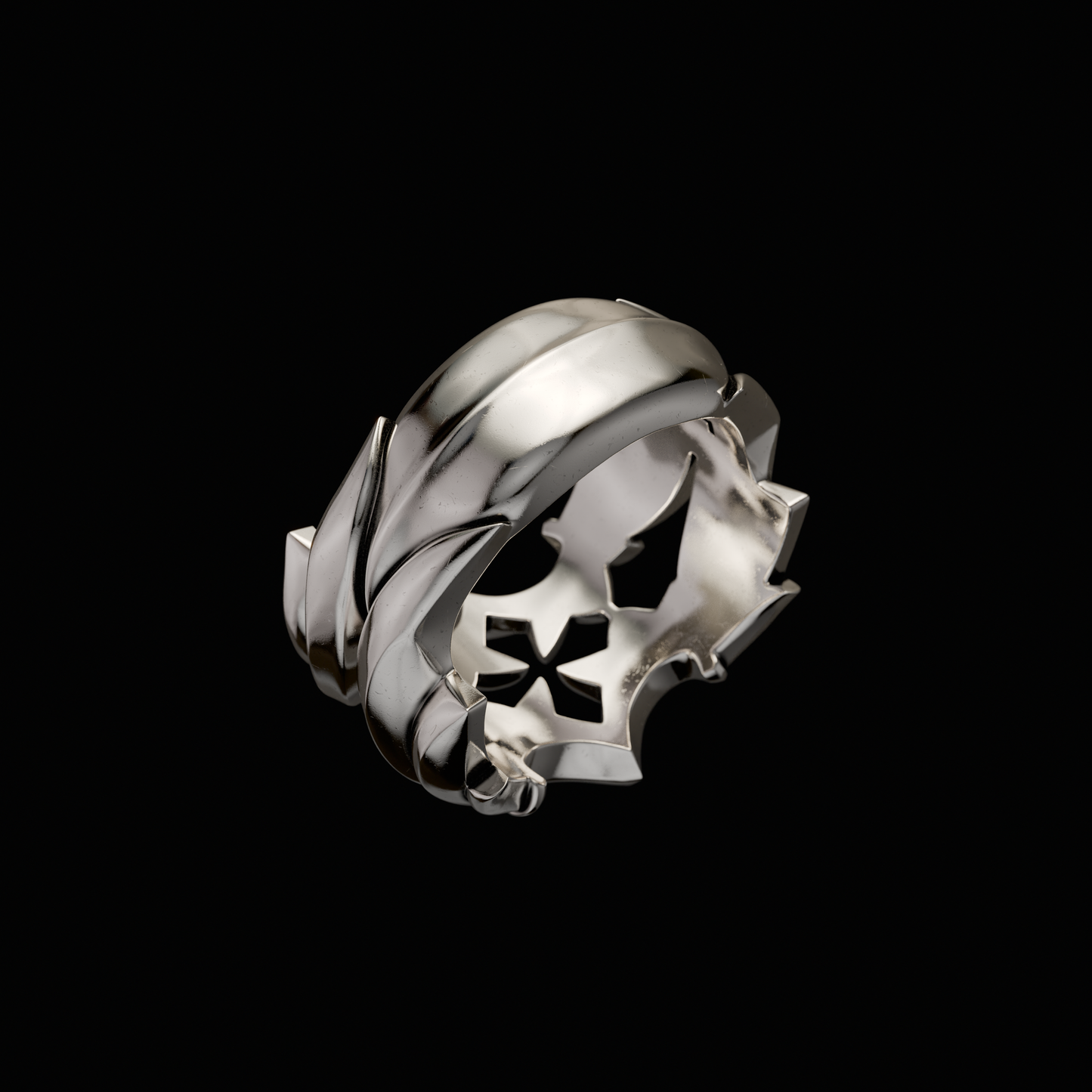 Solid 925 Sterling Silver Ring. Each ring is independently polished, inspected and made to last a lifetime. Made in U.S.A. For a limited time only. Ring Back.