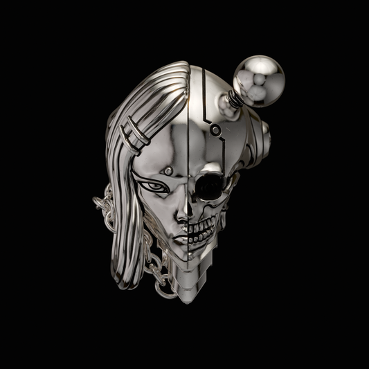 Ginton x Krylev Limited Time Collaboration piece  Solid 925 Sterling Silver Ring with moving neck guard.&nbsp;  A ring to represent the duality within - for better or for worse.&nbsp;    Made to Order in The U.S.A.&nbsp;  Ordering will only be available until the end of July. Item will begin shipping in August.&nbsp;&nbsp;