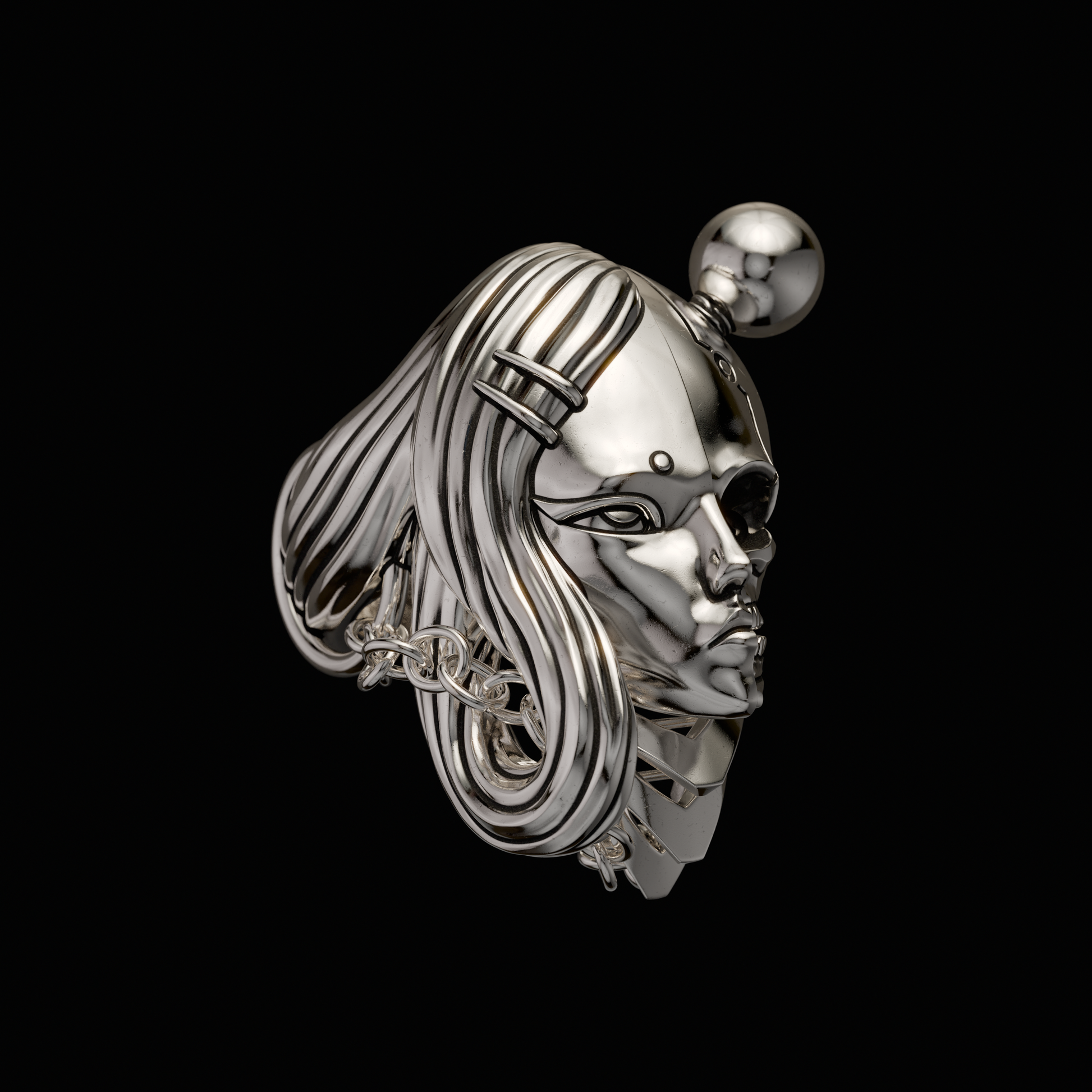 Ginton x Krylev Limited Time Collaboration piece  Solid 925 Sterling Silver Ring with moving neck guard.&nbsp;  A ring to represent the duality within - for better or for worse.&nbsp;    Made to Order in The U.S.A.&nbsp;  Ordering will only be available until the end of July. Item will begin shipping in August.&nbsp;&nbsp;